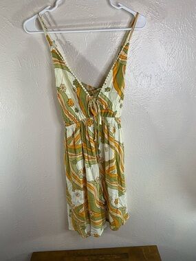 wild fable Green and Yellow Floral Mini Dress